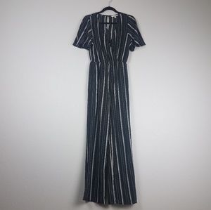 Speechless striped jumpsuit Medium